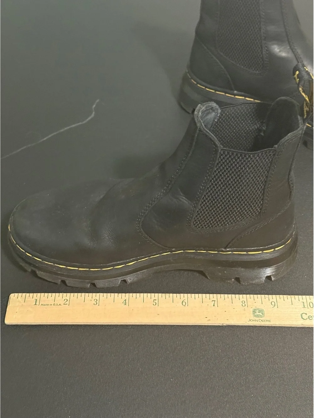 Dr. Martens Black Chelsea Boots with Elastic Sides Size 6 US Women